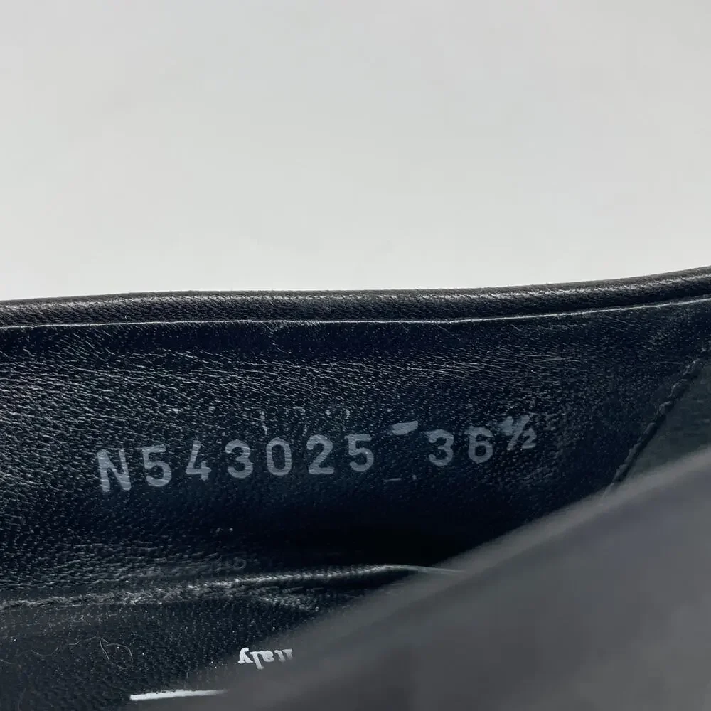 AGL Attilio Giusti Leombruni Black Naomi Cap Toe Ballet Flat Size EU 36.5 US 6.5